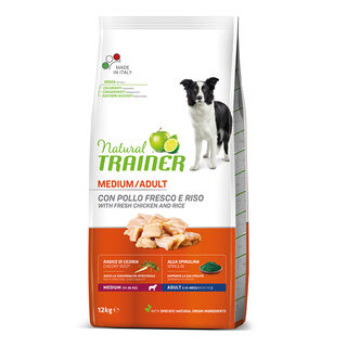 Natural Trainer Adult Medium Pollo pienso para perros